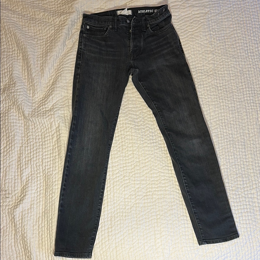 Madewell Men's Black Athletic Slim Jeans 29x32